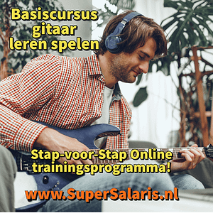 Basiscursus gitaarles leren spelen - Stap-voor-Stap Online trainingsprogramma - www.SuperSalaris.nl